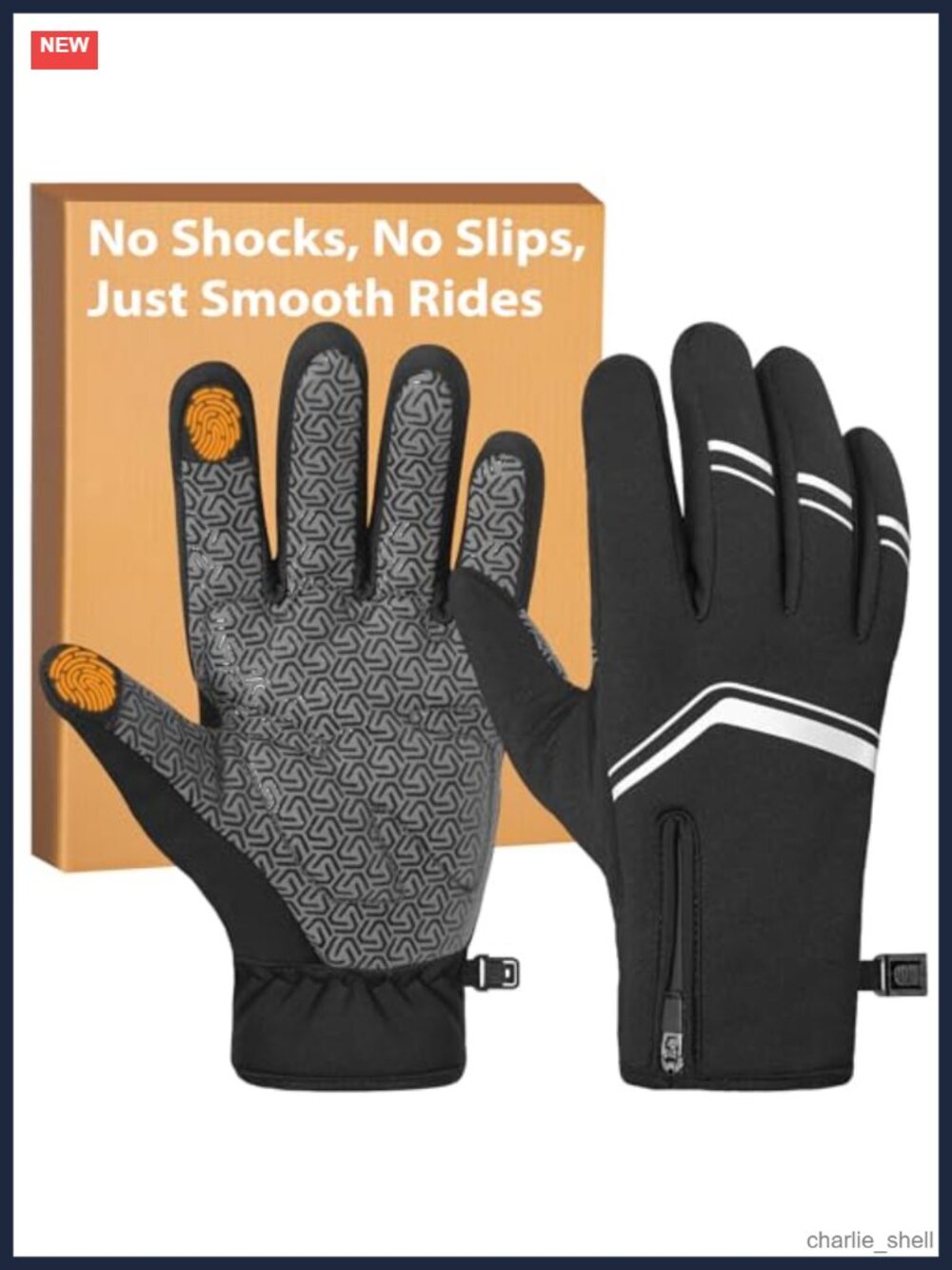 Winter Cycling Gloves Windproof Fleece Lined Touchscreen Bike Gloves